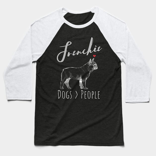 French Bulldogs - Dogs > People Baseball T-Shirt by JKA